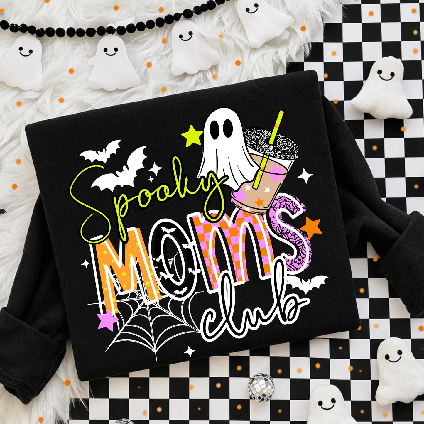 Spooky Moms Club white-Ready to Press Transfer
