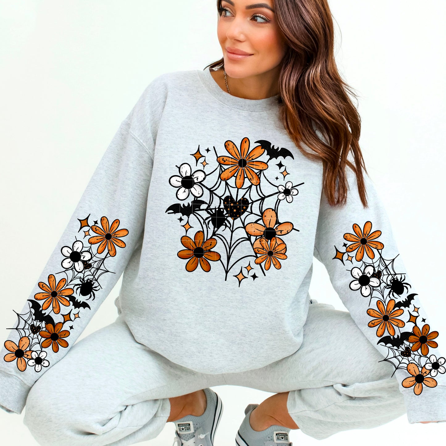 Spiderweb Florals-Ready to Press Transfer