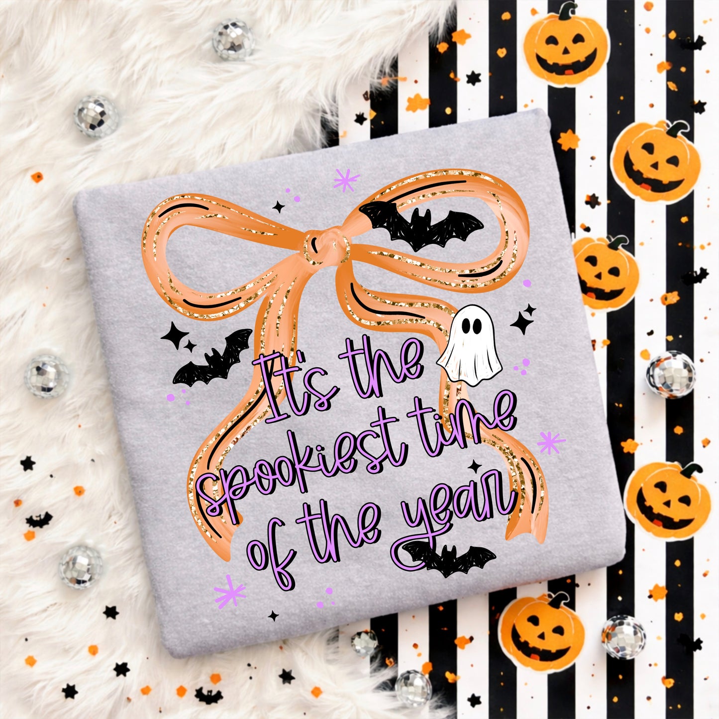 Spookiest Time of the Year Bow-Ready to Press Transfer