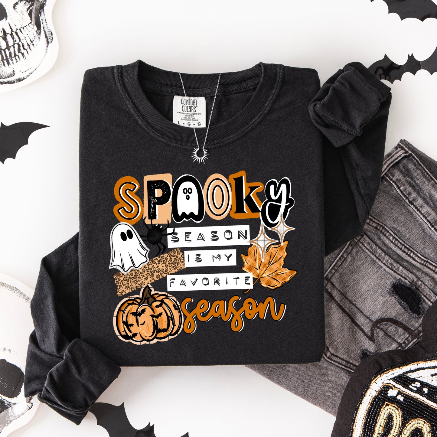 Spooky Season Favorite Season White-Ready to Press Transfer