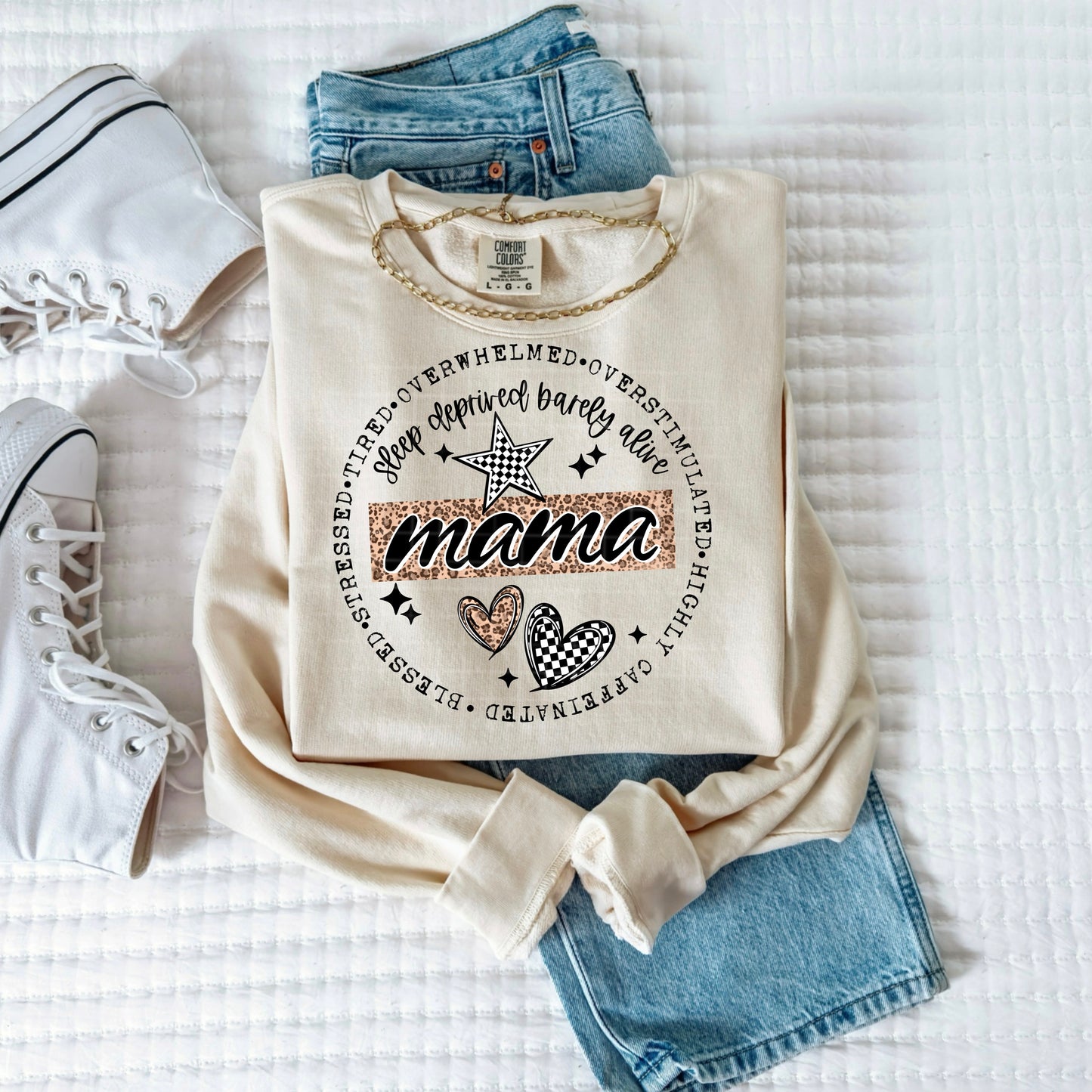 Mama Circle black Accents-Ready to Press Transfer