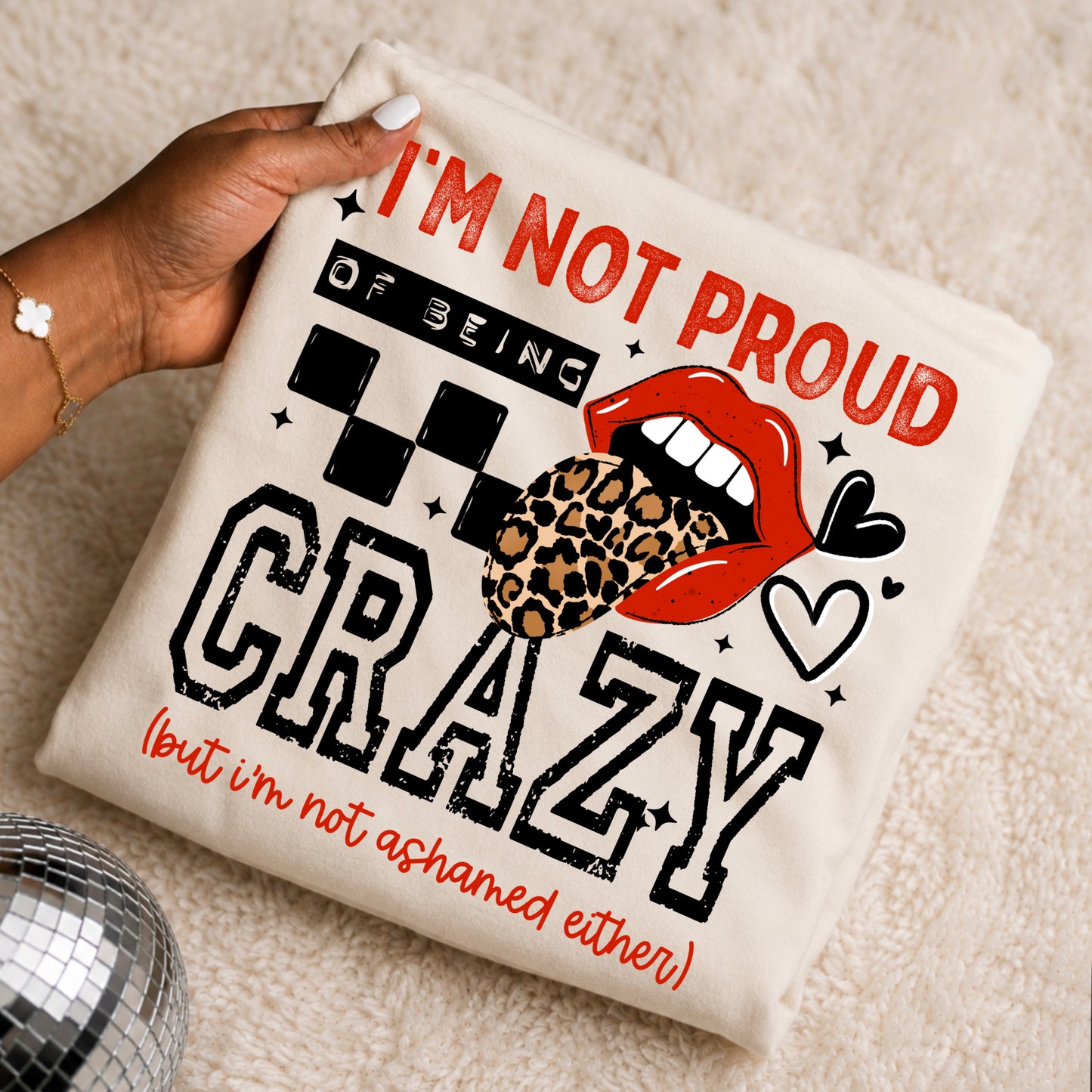 Not Proud of Being Crazy Black-Ready to Press Transfer