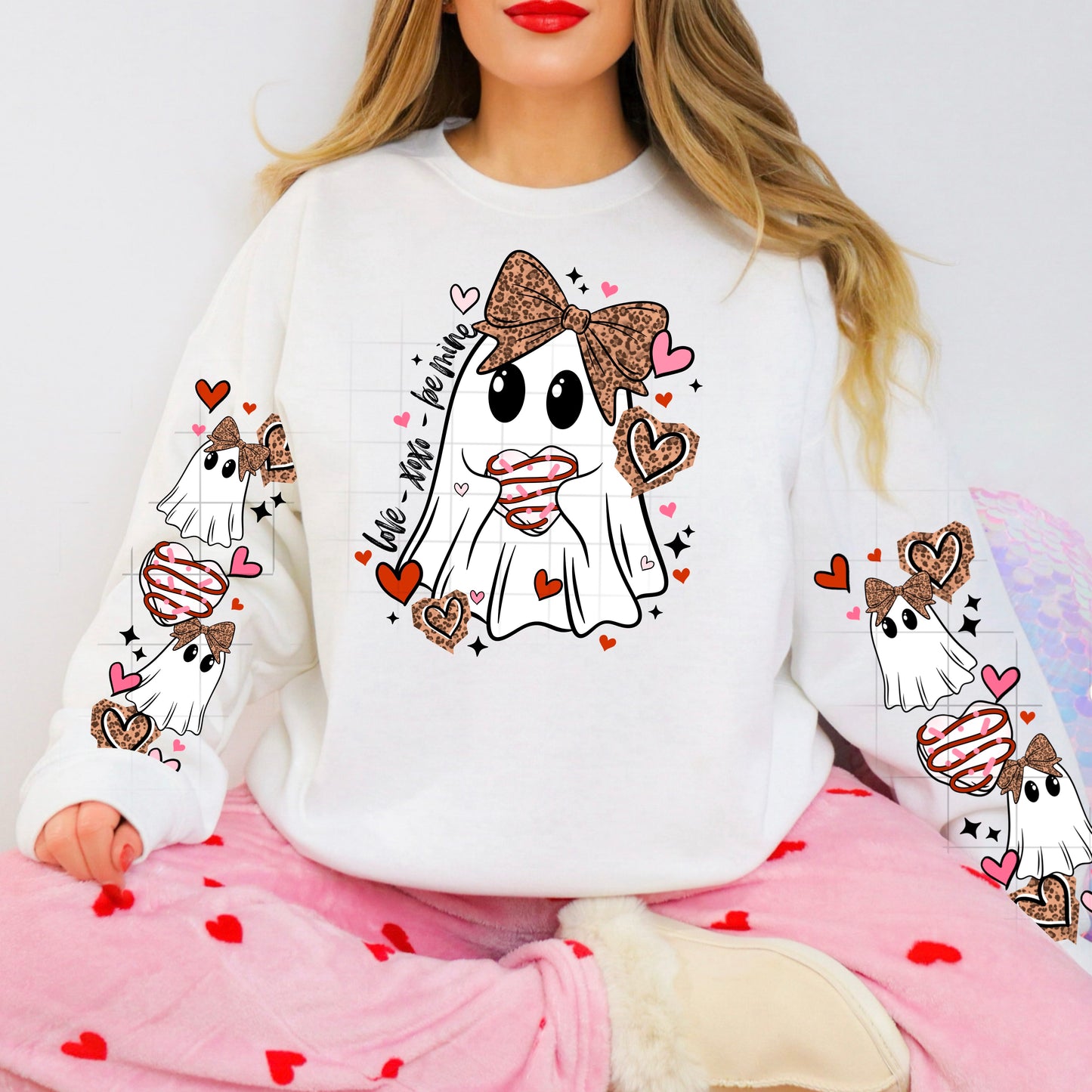 Love Valentine Ghostie-Ready to Press Transfer