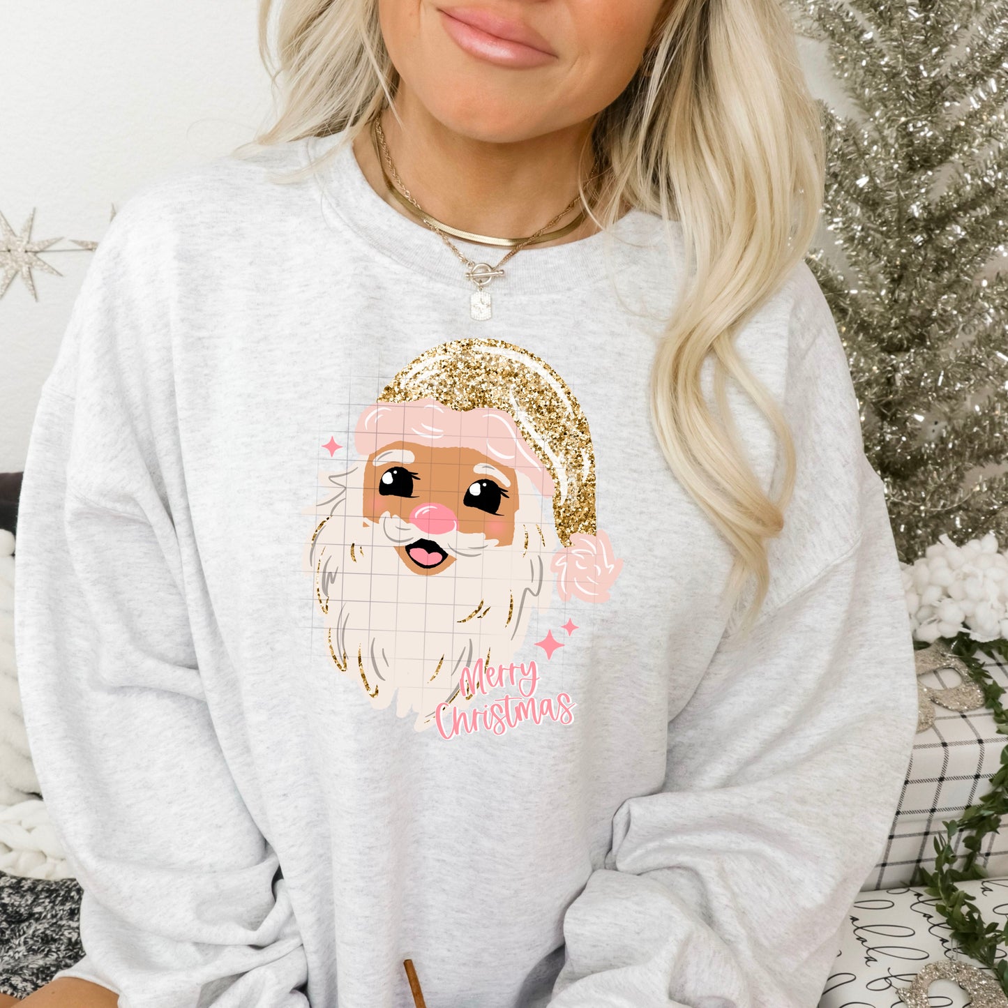 Glitter Santa-Ready to Press Transfer