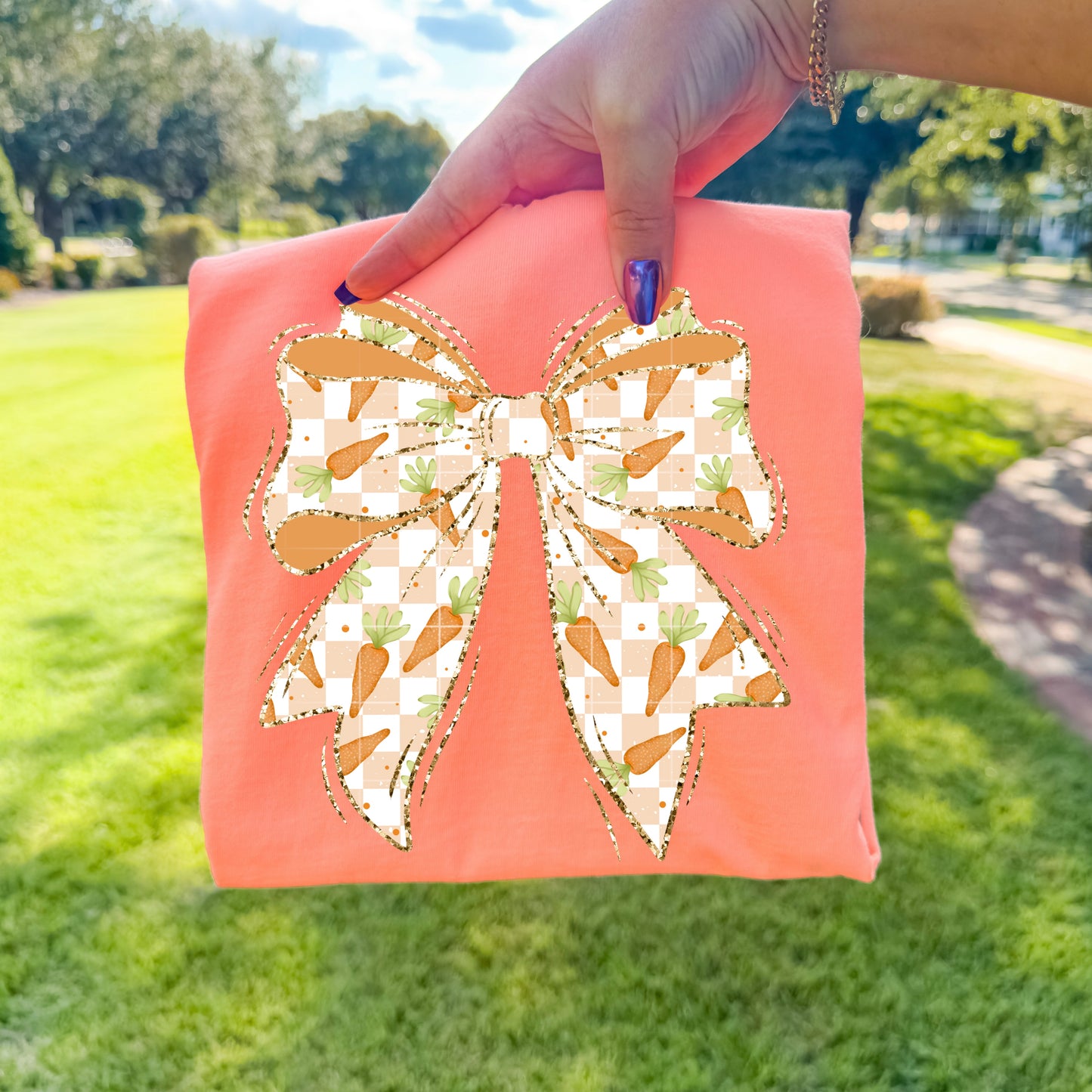 Carrot Bow-Ready to Press Transfer