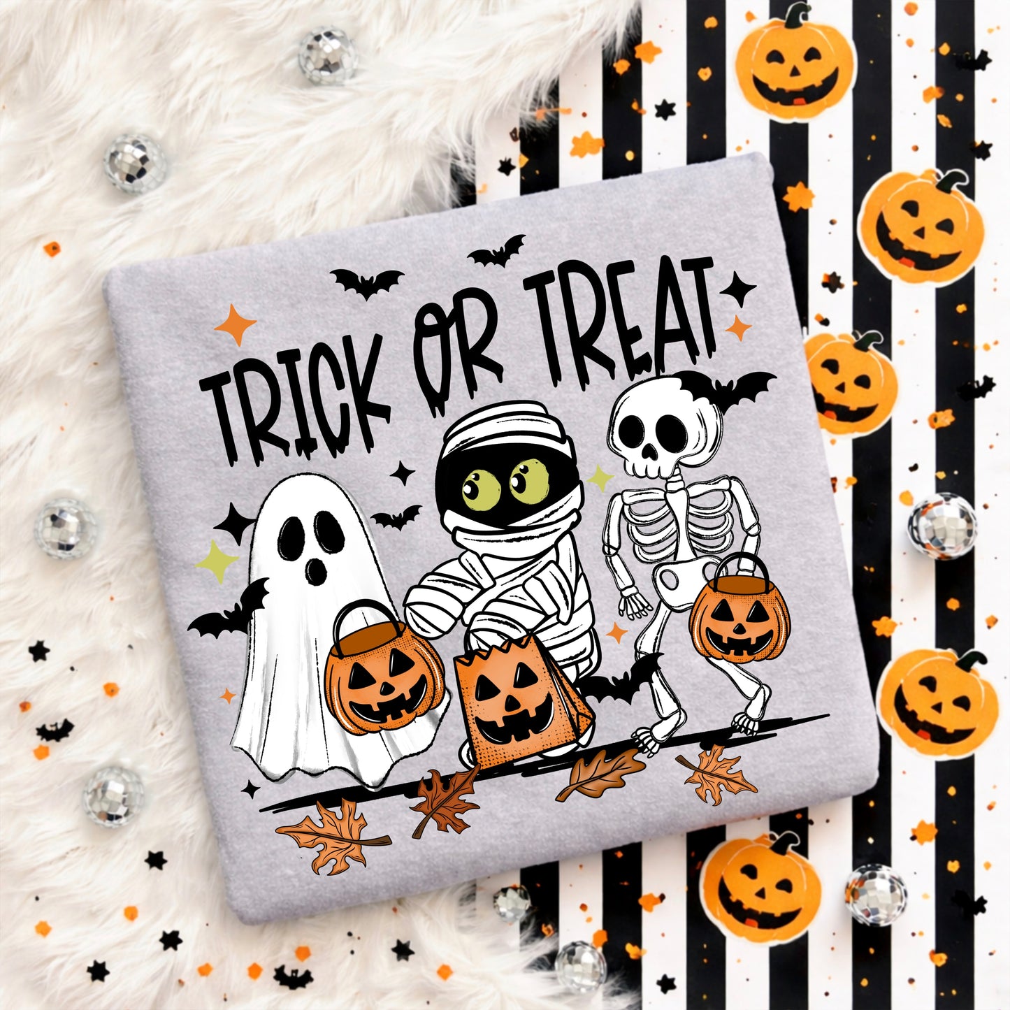 Trick or Treat Black-Ready to Press Transfer