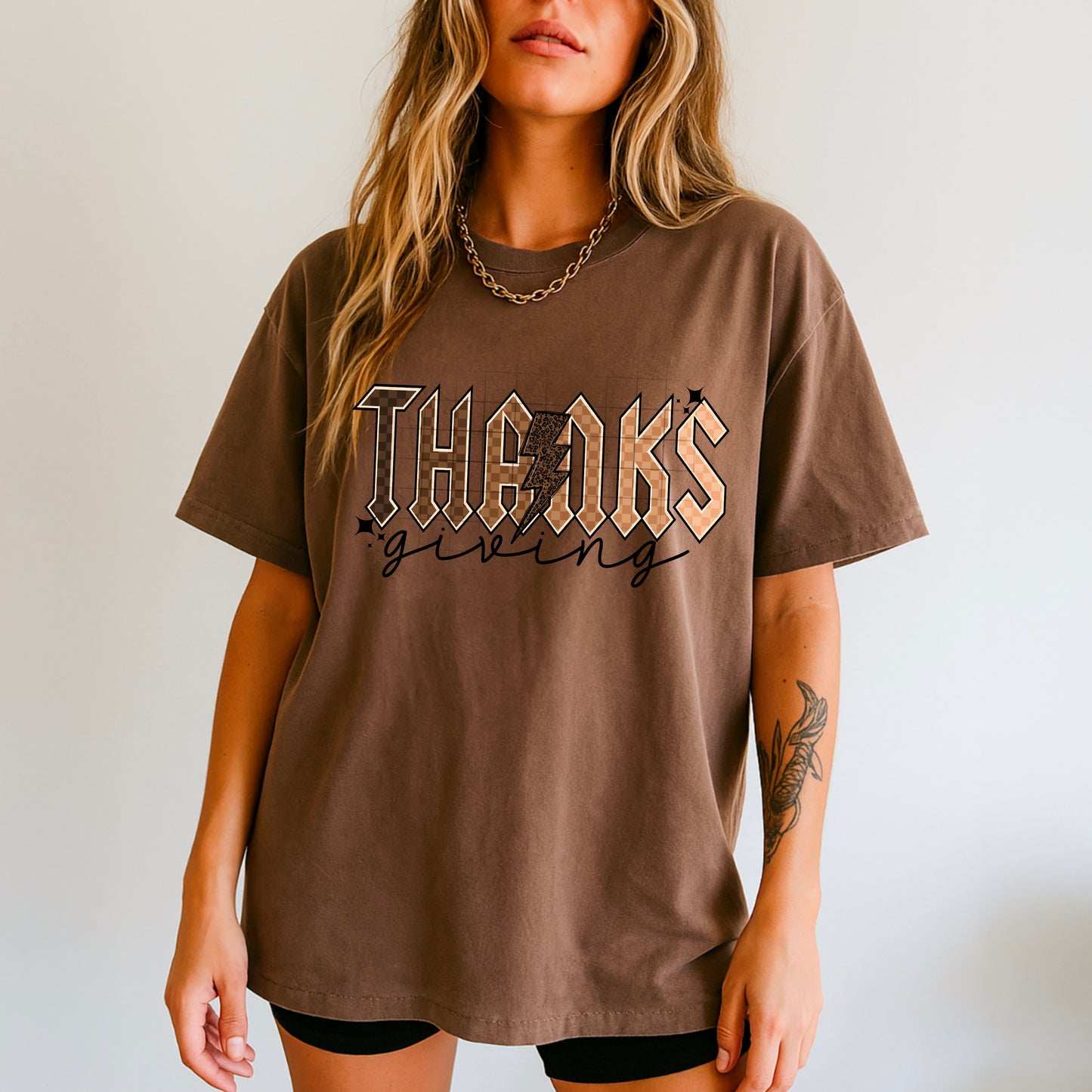 Thanksgiving Checker-Ready to Press Transfer