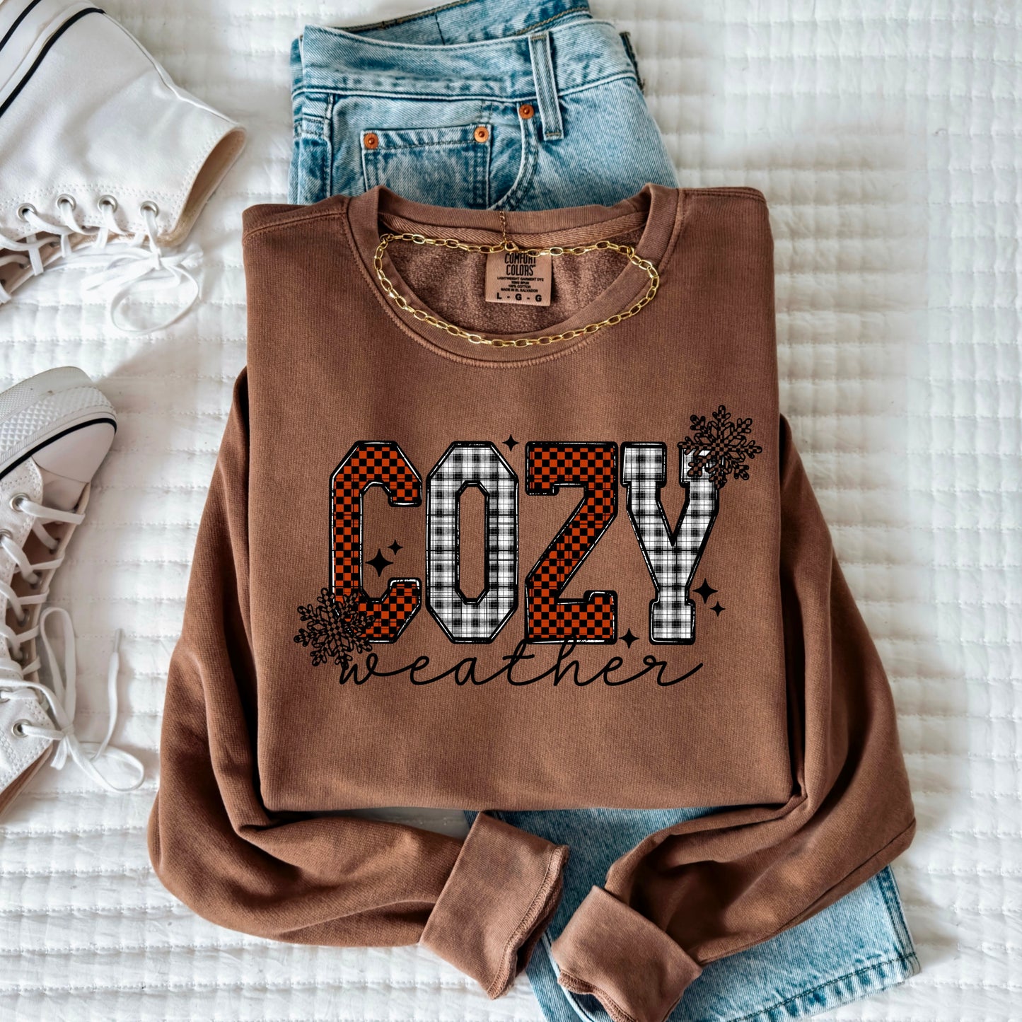 Cozy Plaid and Checker-Ready to Press Transfer