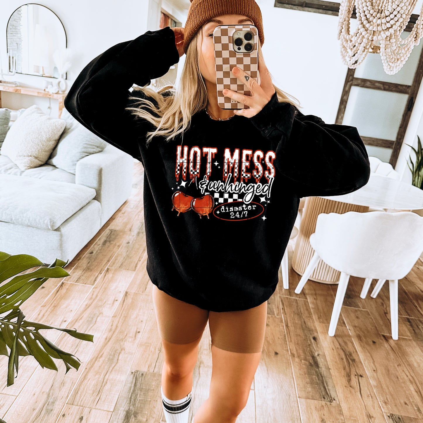Hot Mess Unhinged white-Ready to Press Transfer
