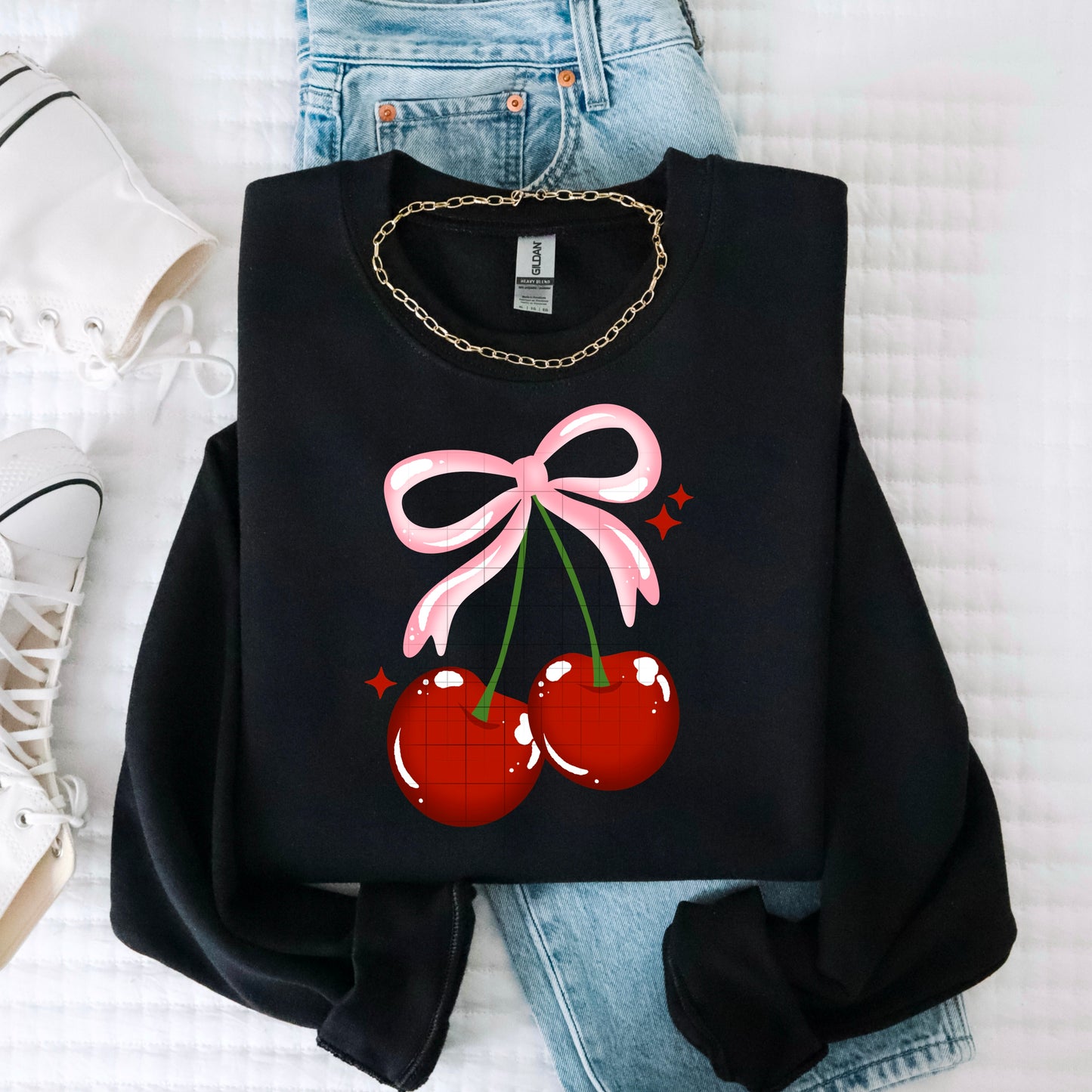 Pink Cherries-Ready to Press Transfer