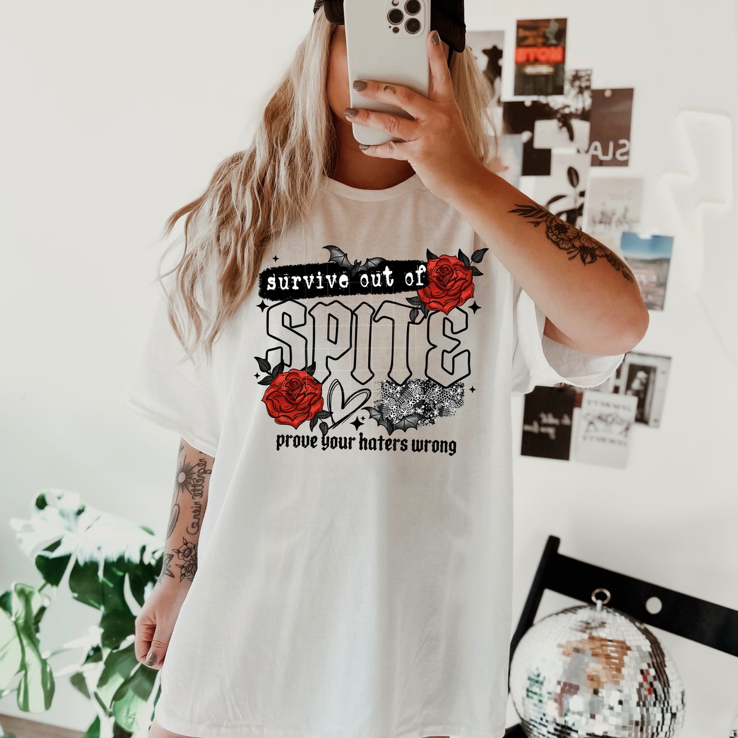 Survive Out of Spite Black-Ready to Press Transfer