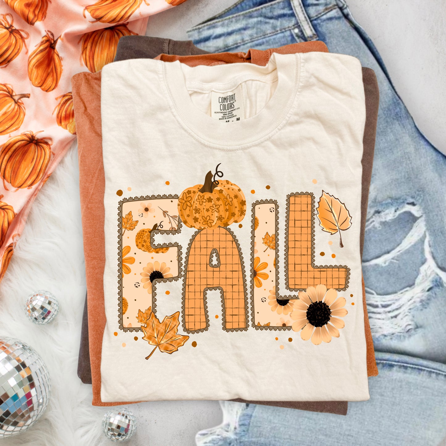 Fall Lace-Ready to Press Transfer