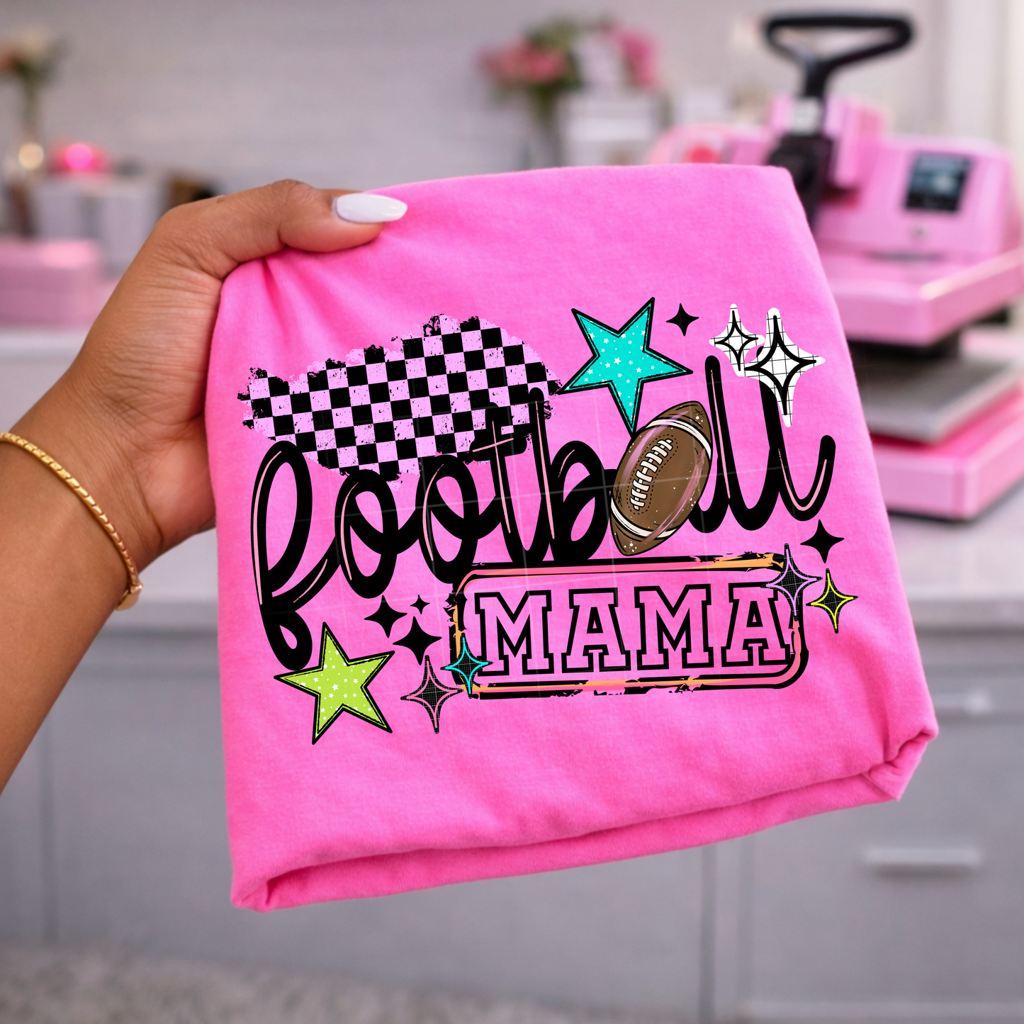 Football Mama Colorful-Ready to Press Transfer