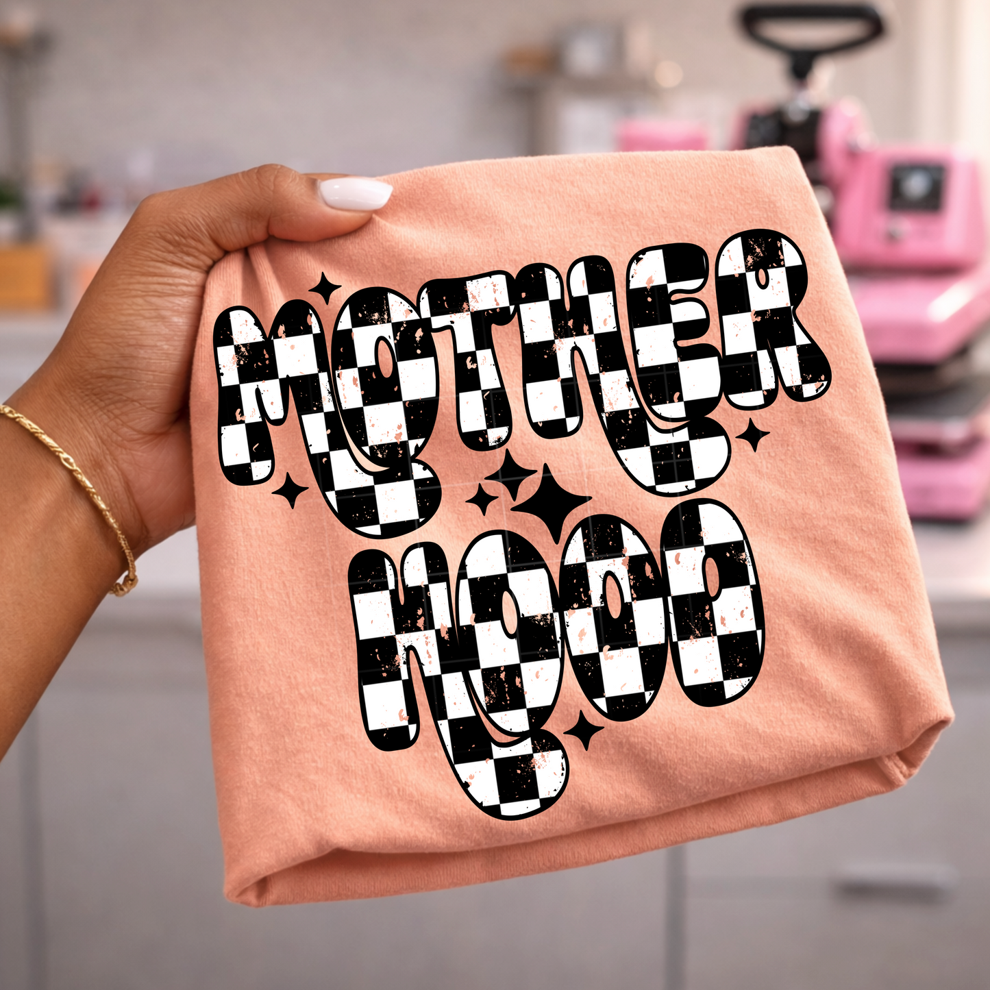 Motherhood Checker-Ready to Press Transfer