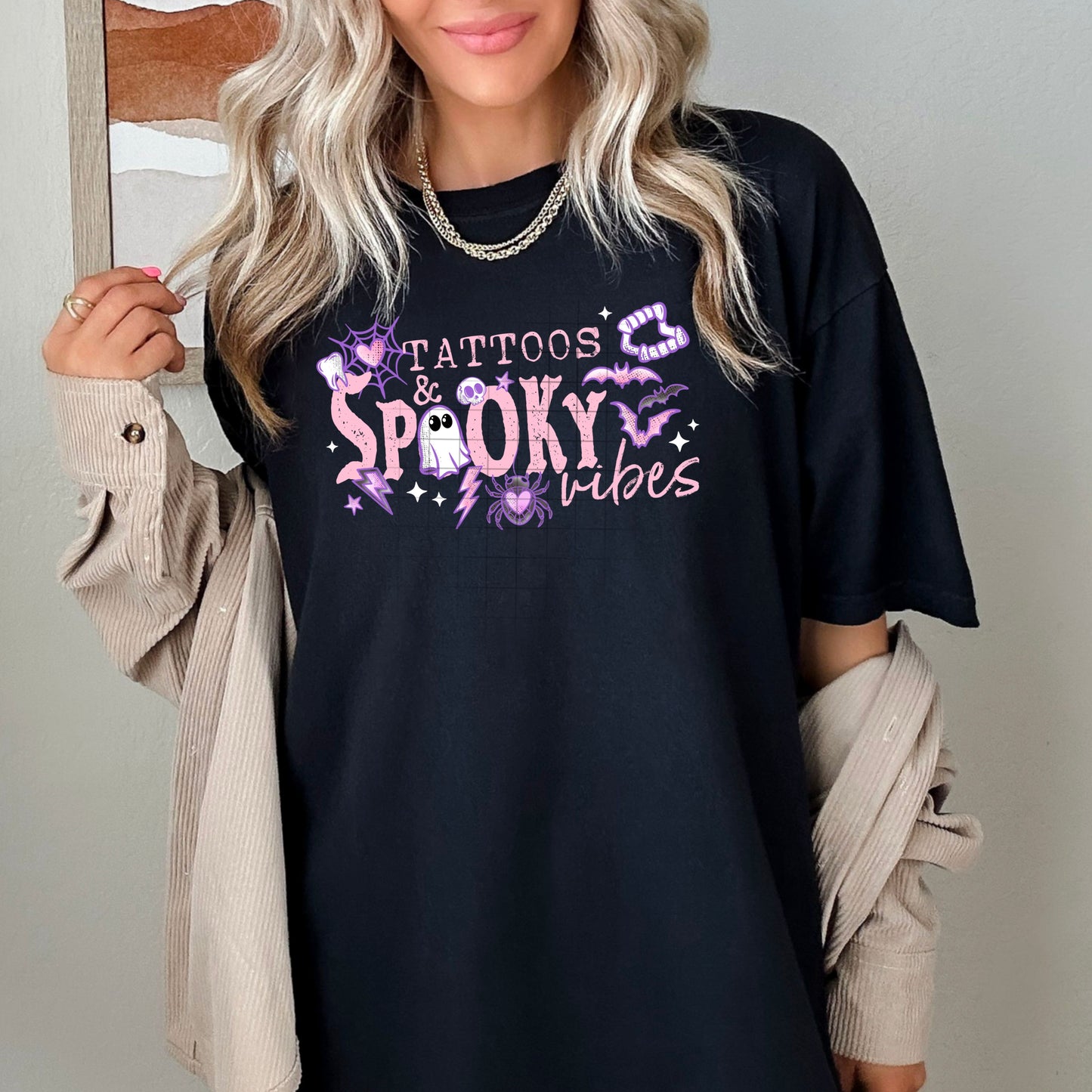 Tattoos and Spooky Vibes-Ready to Press Transfer