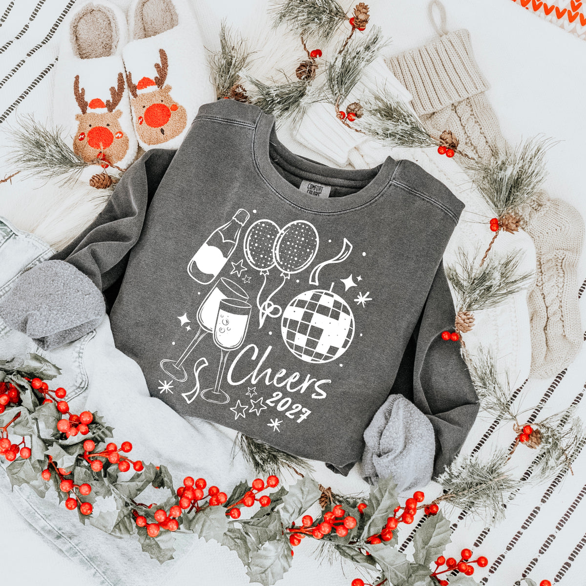 Cheers Single Color White-Ready to Press Transfer