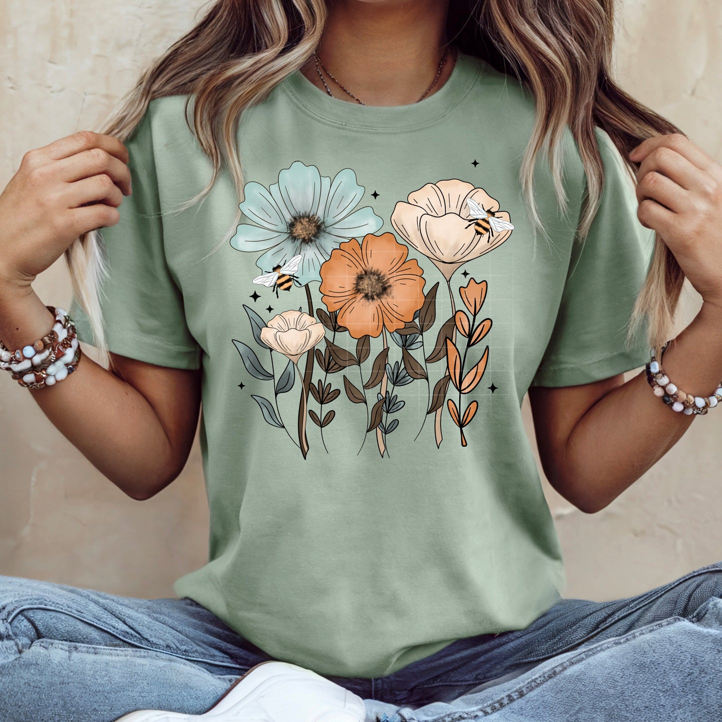 Spring Florals-Ready to Press Transfer