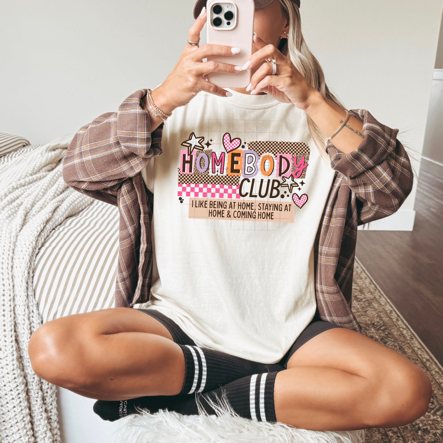 Tan Homebody Club-Ready to Press Transfer