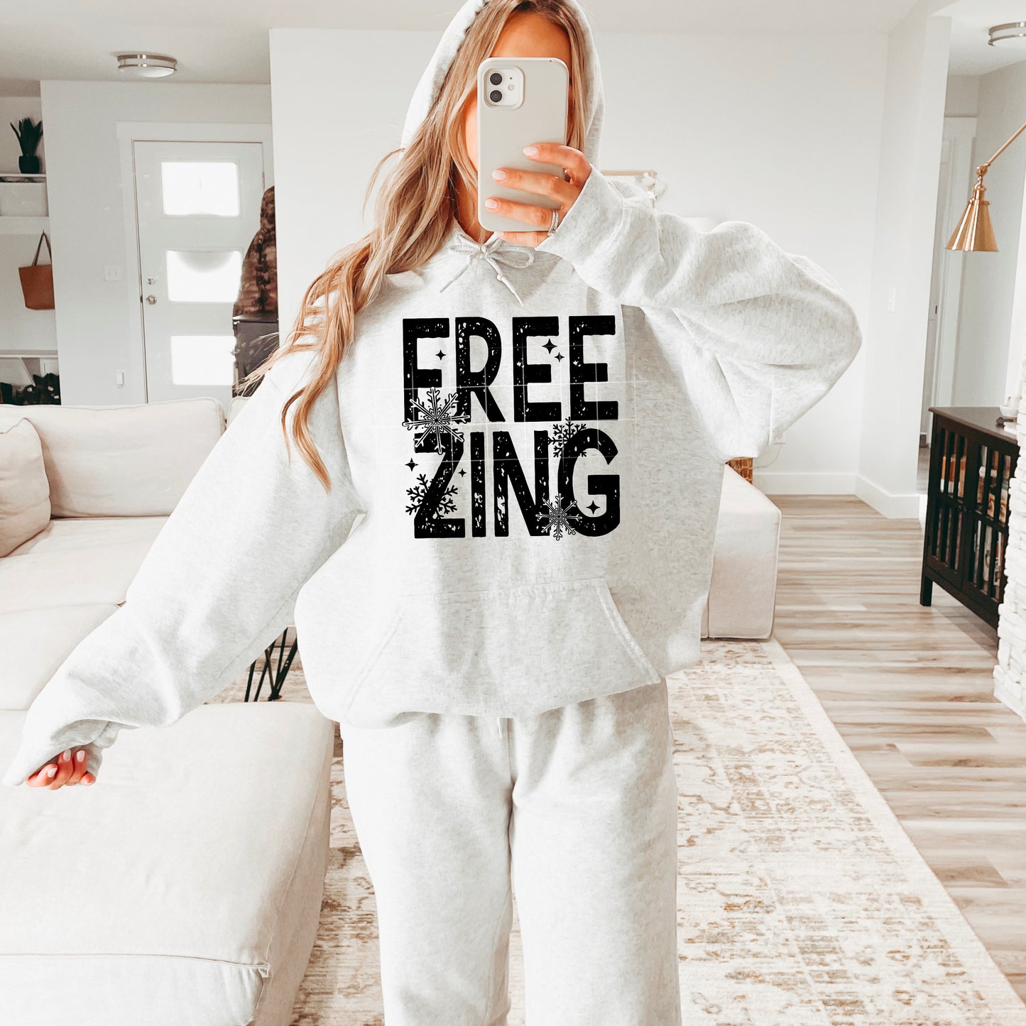 Freezing Stacked Single Color Black-Ready to Press Transfer