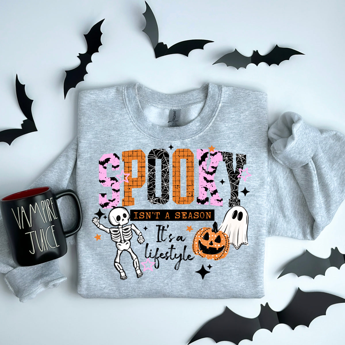 Spooky Is a Lifestyle Black-Ready to Press Transfer