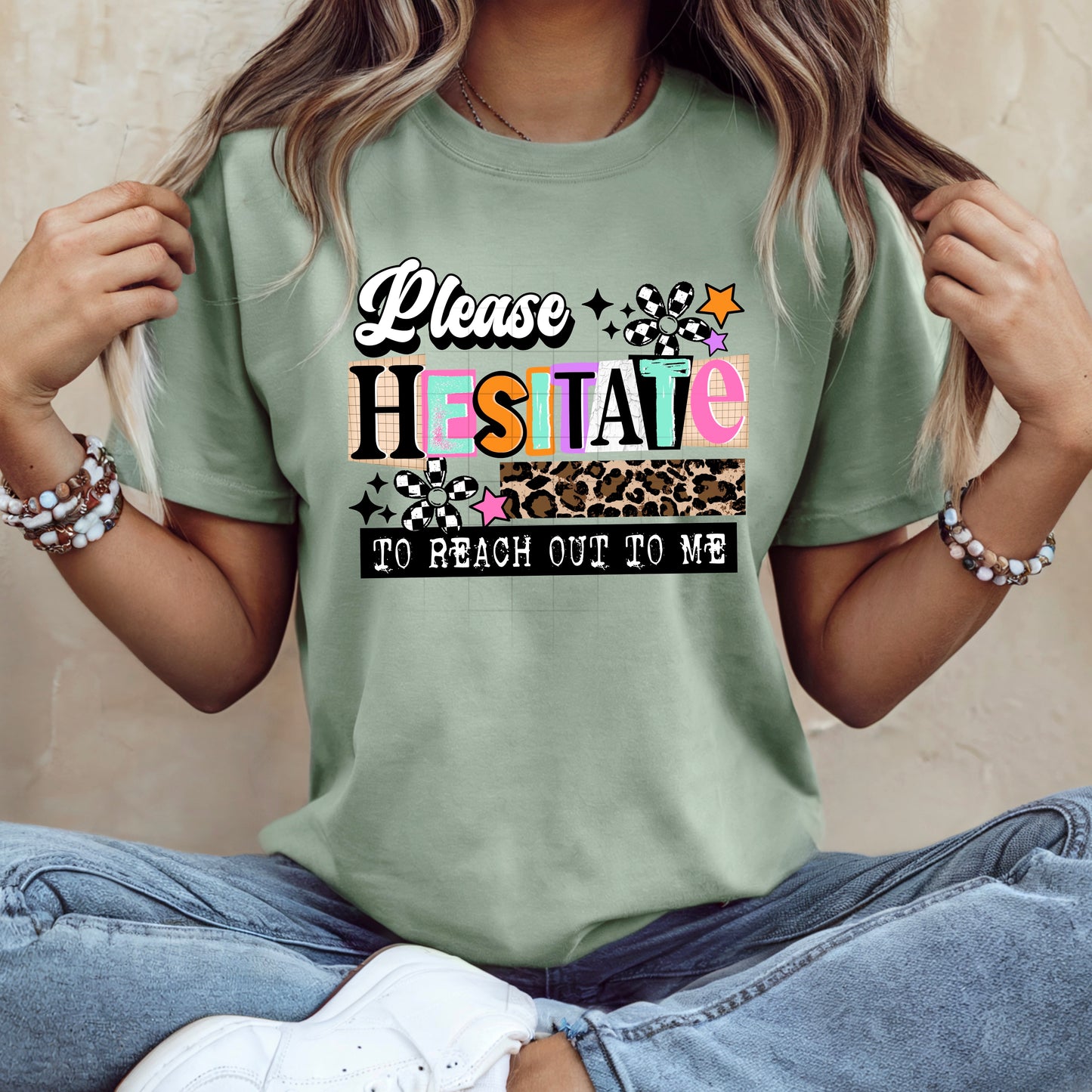 Black Please Hesitate-Ready to Press Transfer