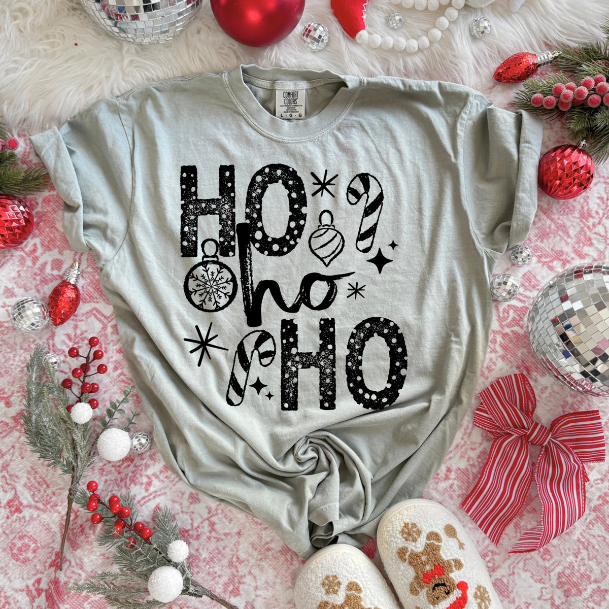 Ho Ho Ho Black-Ready to Press Transfer