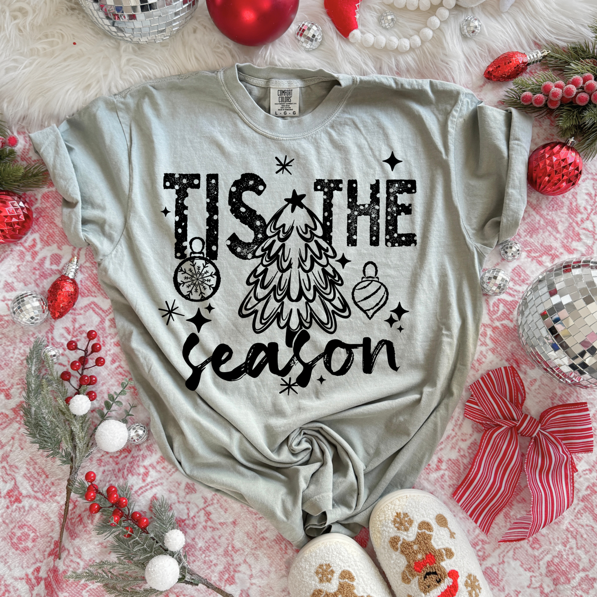 Tis the Season Black-Ready to Press Transfer