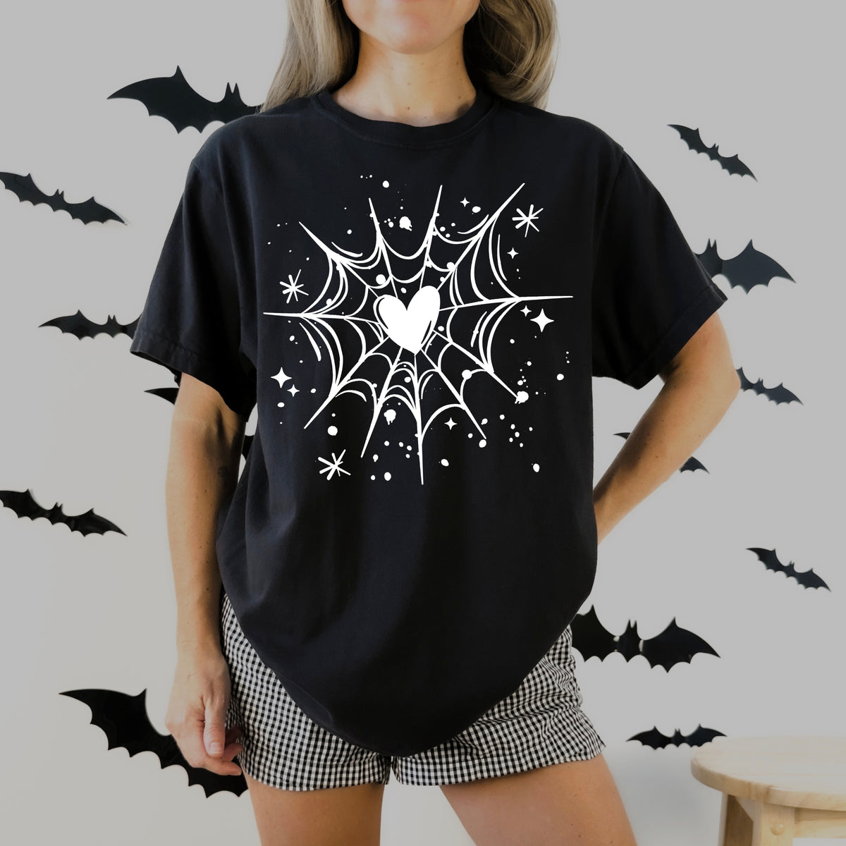 Heart Web White-Ready to Press Transfer