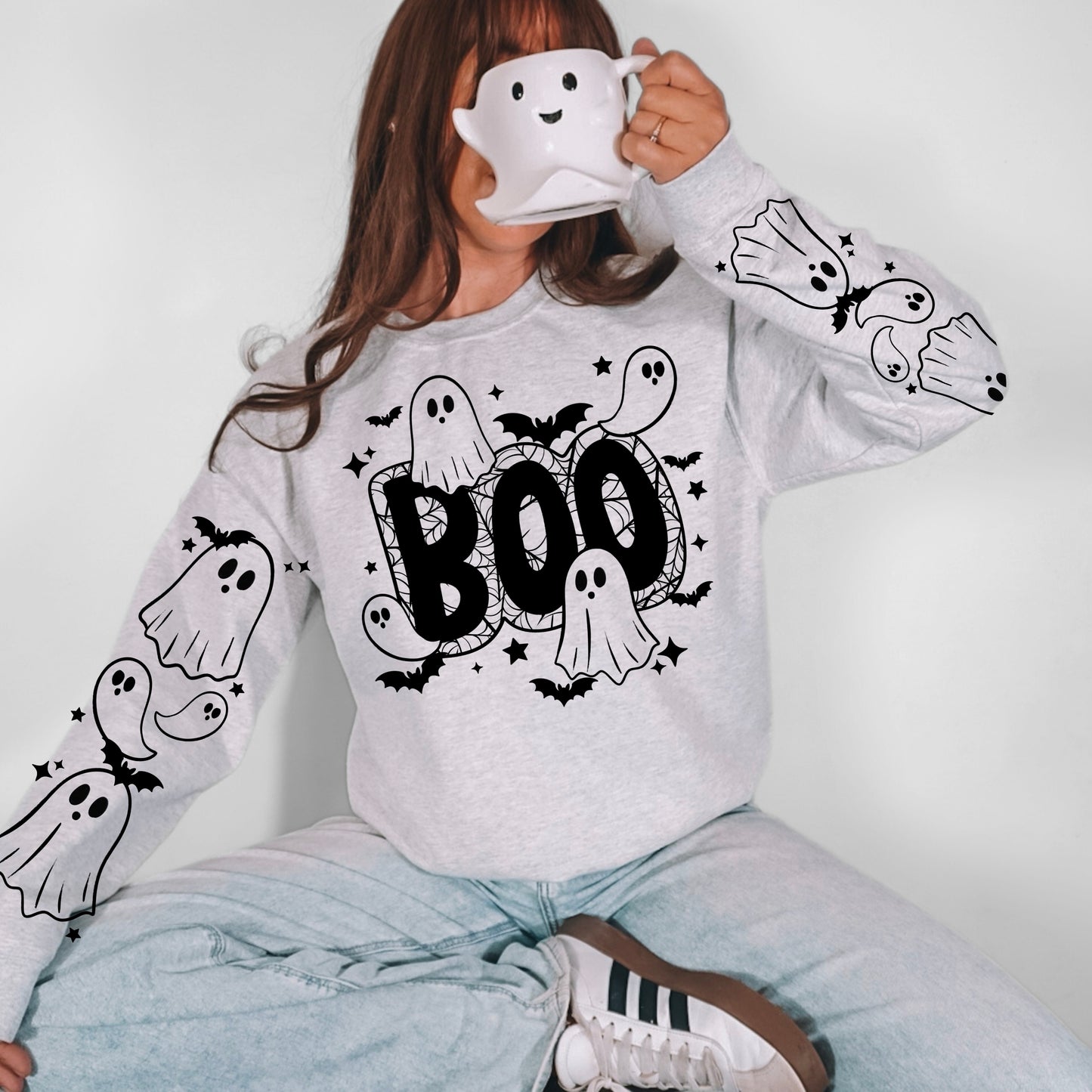 Boo Ghost Black-Ready to Press Transfer
