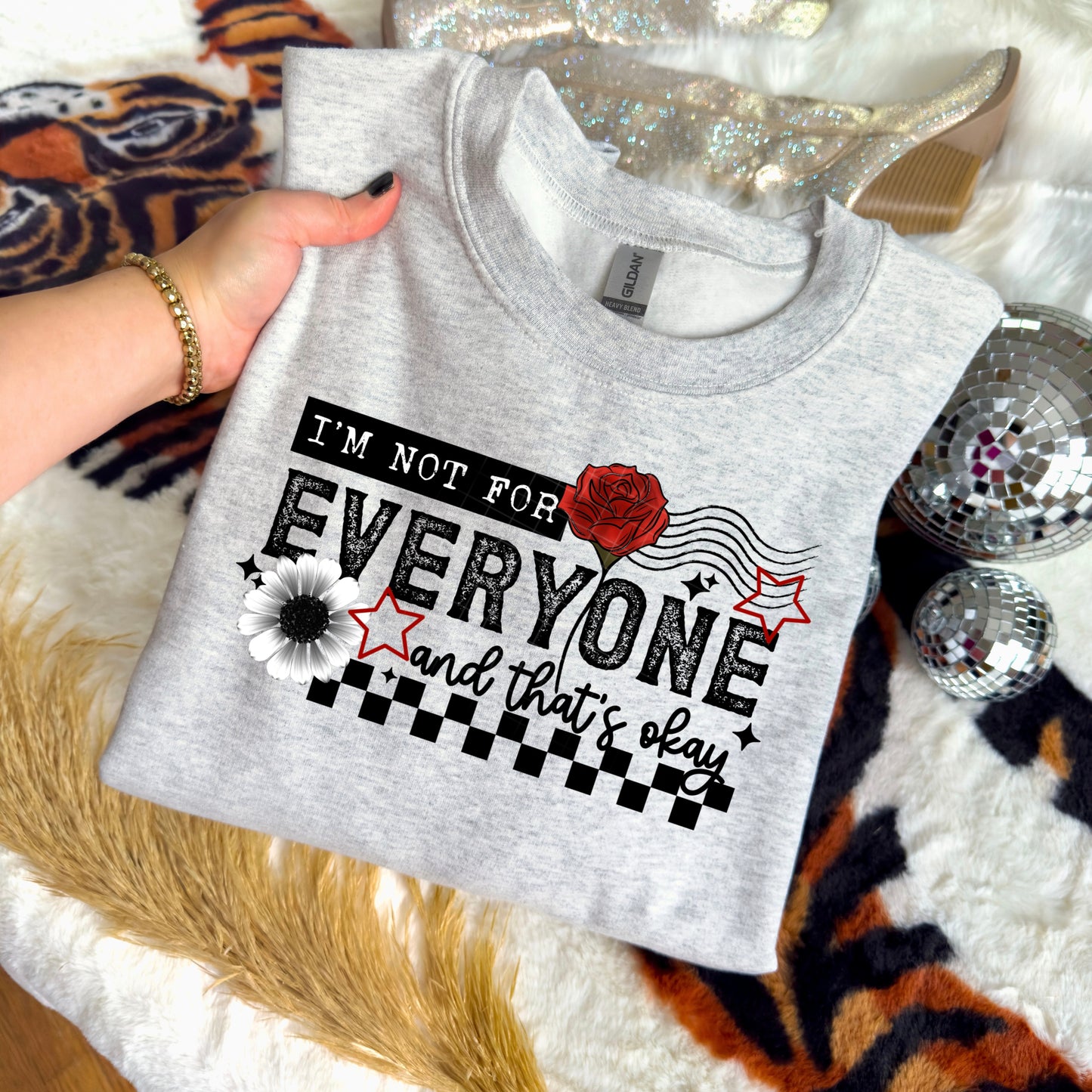 I'm Not for Everyone Black-Ready to Press Transfer