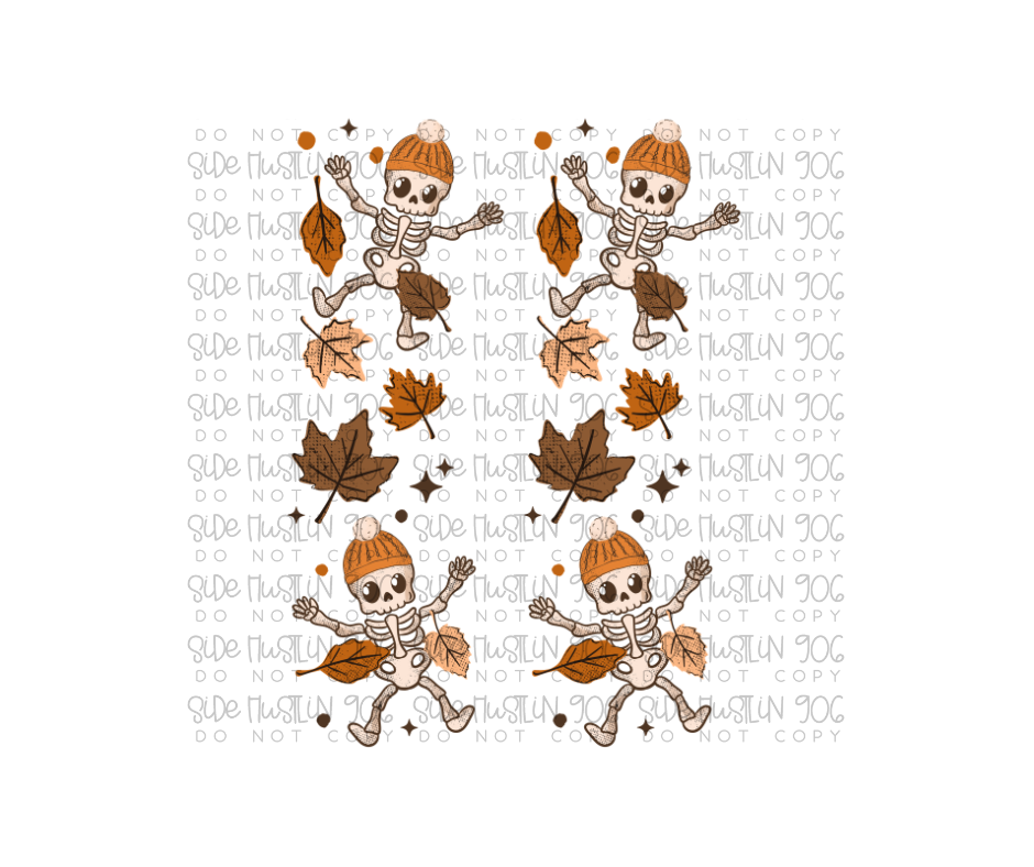 Skellie Fall Leaves Sleeve-Ready to Press Transfer