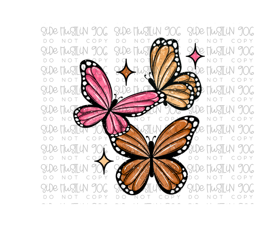 All of this is Temporary butterflies-Ready to Press Transfer