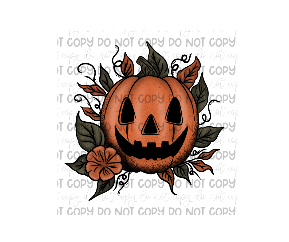 Pumpkin-Ready to Press Transfer