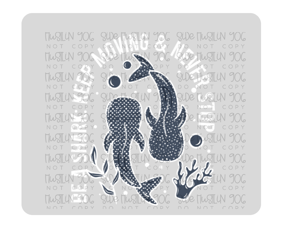 Keep Moving White Words-Ready to Press Transfer