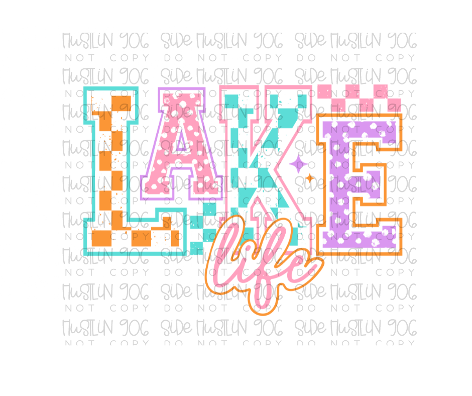 Lake Life-Ready to Press Transfer