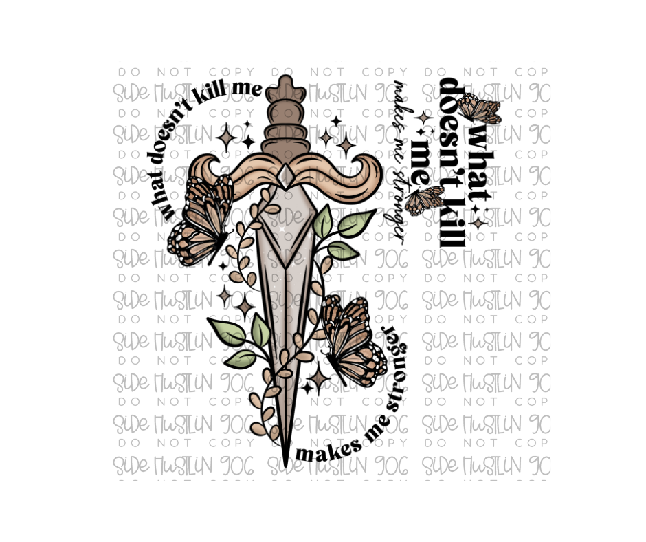Makes me Stonger 1 sheet set-Ready to Press Transfer