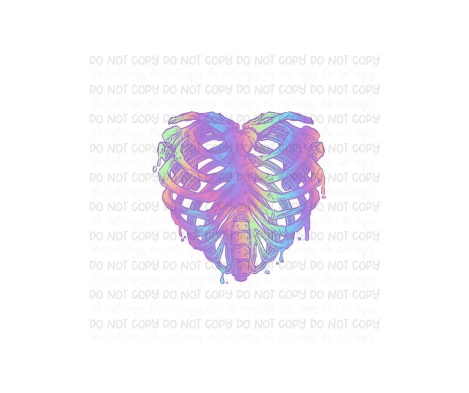 Iridescent Heart-Ready to Press Transfer