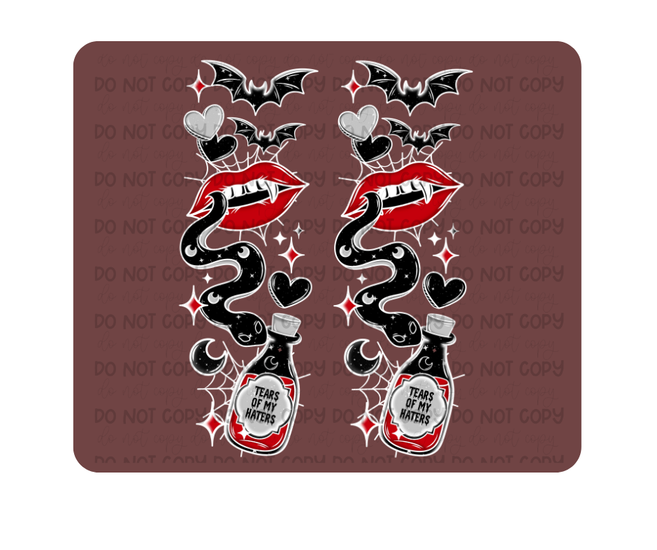 Bite Me white Sleeves-Ready to Press Transfer