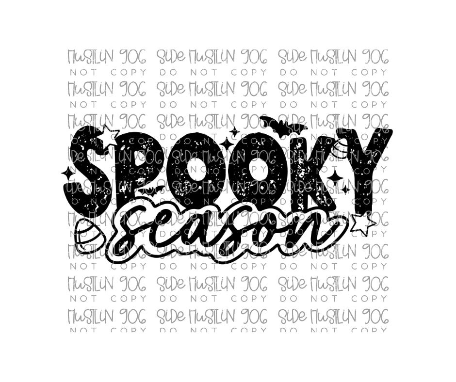 Spooky Season Single Color-Ready to Press Transfer