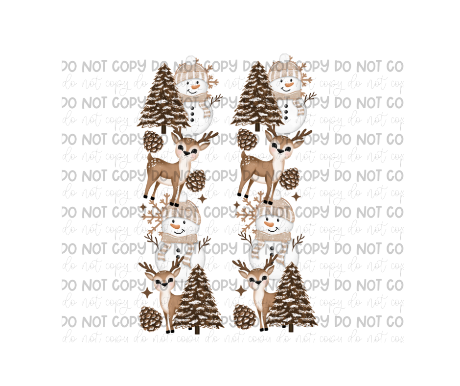 Winter Wonderland Sleeves-Ready to Press Transfer