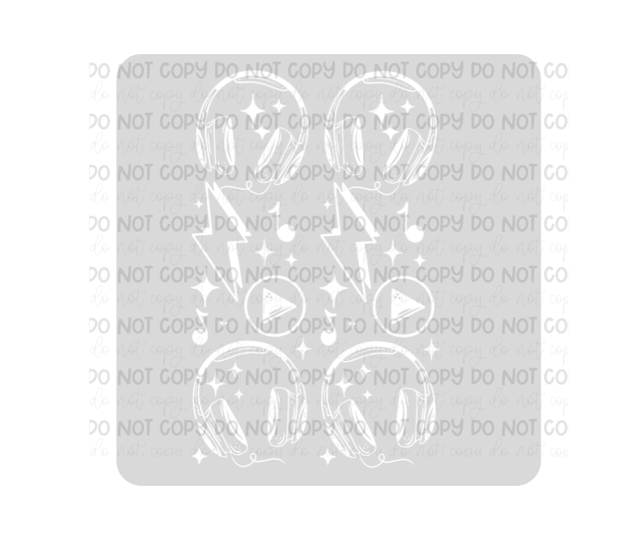 Lost in my Playlist white Sleeves-Ready to Press Transfer