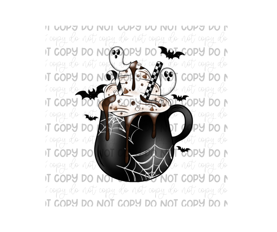 Haunt Cocoa Cup-Ready to Press Transfer