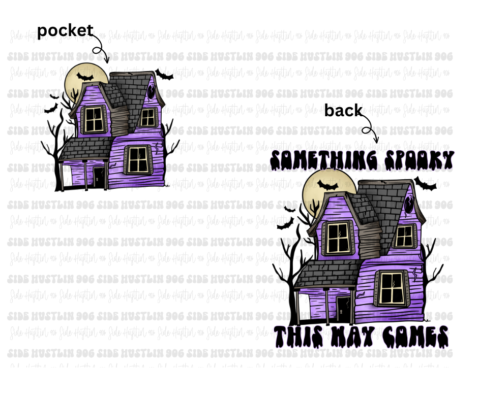 Purple Haunted House-Ready to Press Transfer