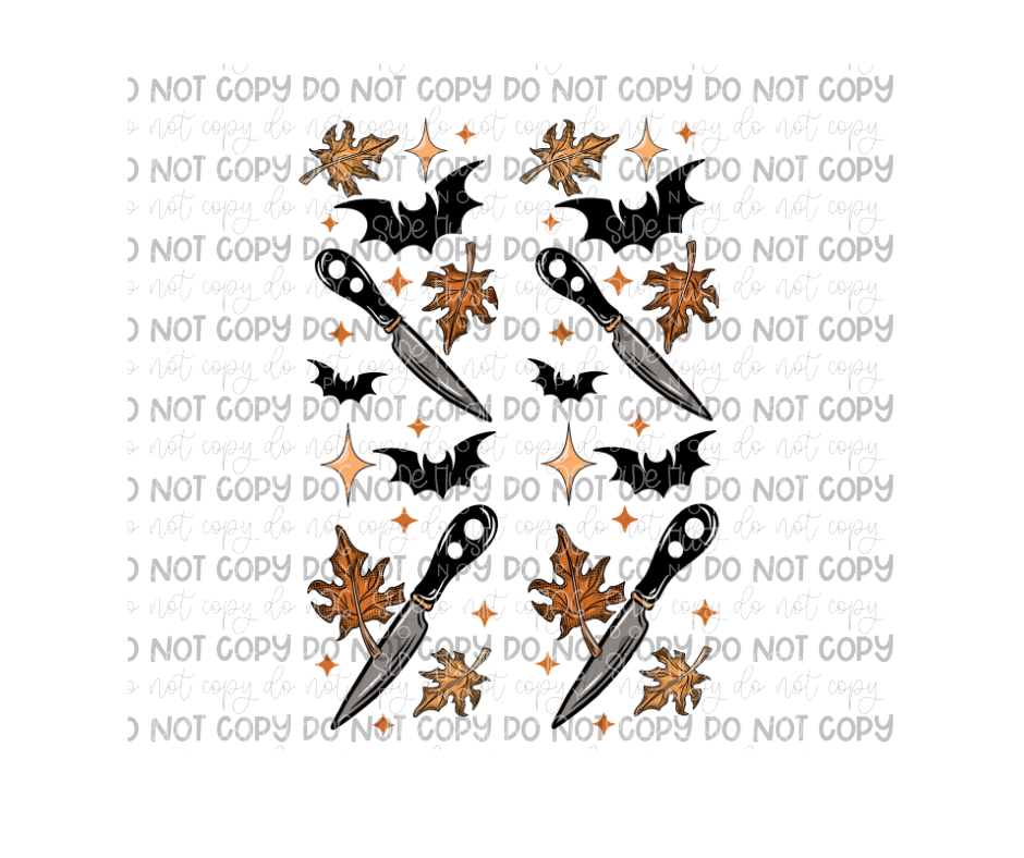 Killer Halloween Sleeves-Ready to Press Transfer