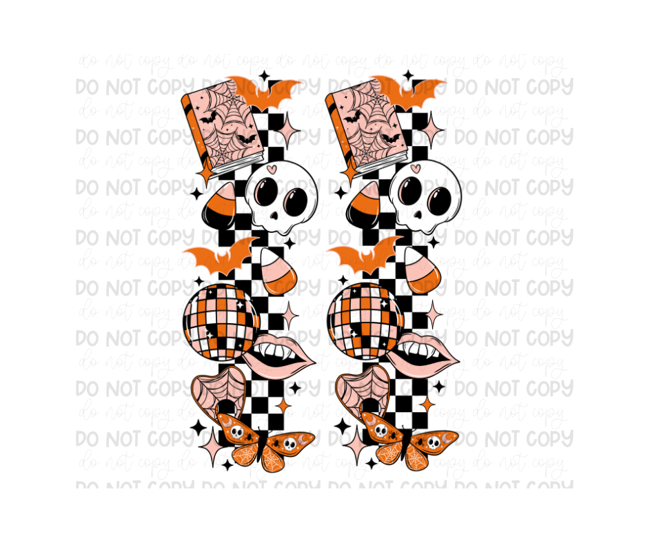 Spooky Doodle Sleeves-Ready to Press Transfer