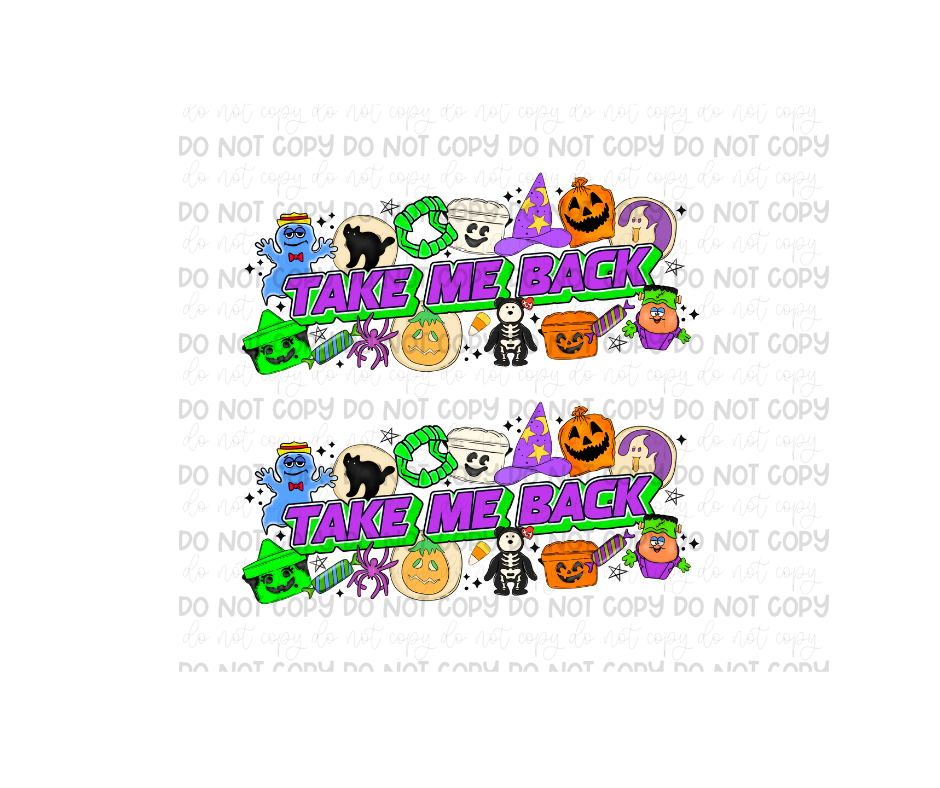 90s Halloween Collage Sleeves-Ready to Press Transfer