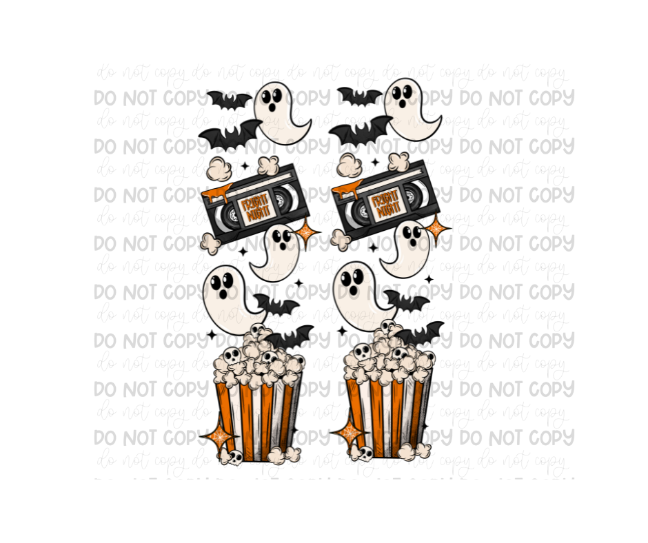 Scary Movie Sleeves-Ready to Press Transfer