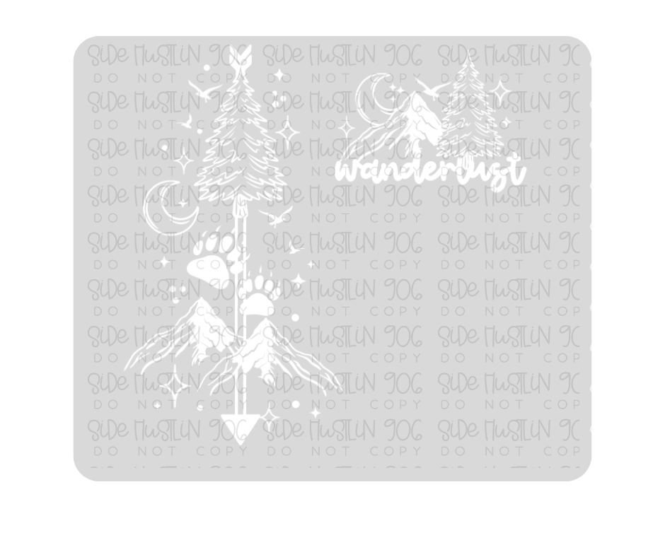 Wanderlust Pocket Spine Single Color-Ready to Press Transfer