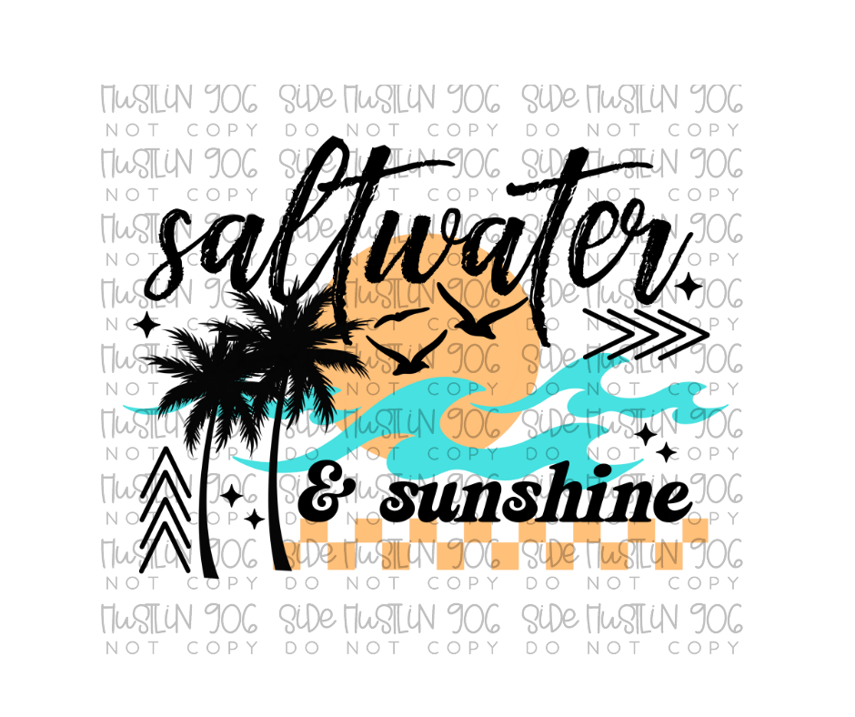 Saltwater and Sunshine-Ready to Press Transfer