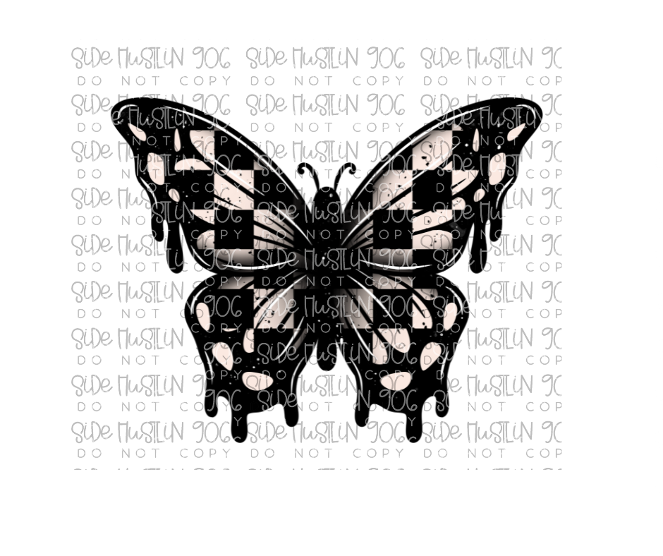 Sticks and Stones butterfly-Ready to Press Transfer
